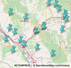 Mappa Via del Poggio, 05035 Narni TR, Italia (10.959)