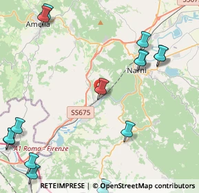 Mappa Via del Poggio, 05035 Narni TR, Italia (6.27267)