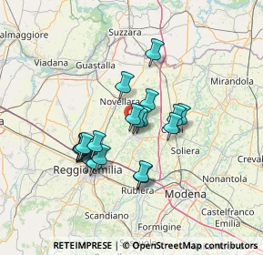 Mappa Via don Pasquino Borghi, 42015 Correggio RE, Italia (11.1655)