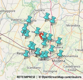 Mappa Via don Pasquino Borghi, 42015 Correggio RE, Italia (12.4515)