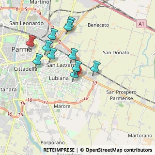 Mappa Via Marziale, 43123 Parma PR, Italia (1.75)