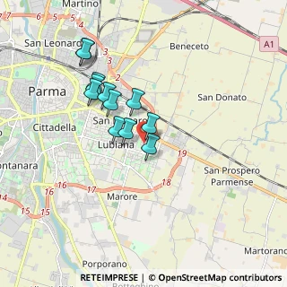 Mappa Via Ludovico Antonio Muratori, 43123 Botteghino PR, Italia (1.5075)