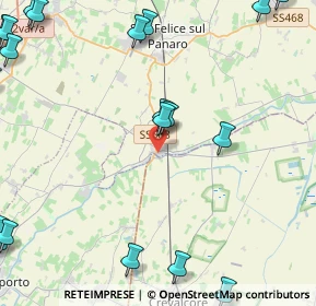 Mappa Via Guglielmo Marconi, 41031 Camposanto MO, Italia (6.8725)