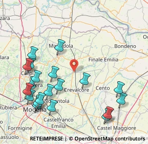 Mappa Via Guglielmo Marconi, 41031 Camposanto MO, Italia (19.5455)