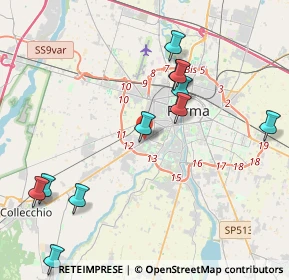 Mappa Via la Spezia, 43100 Parma PR, Italia (5.22615)