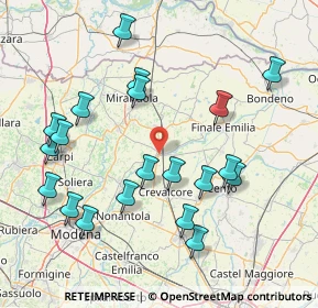Mappa Via Panaria Ovest, 41031 Camposanto MO, Italia (17.27)