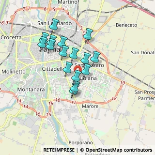 Mappa Via Oradour, 43123 Parma PR, Italia (1.47563)
