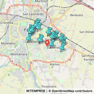 Mappa Via Oradour, 43123 Parma PR, Italia (1.3715)