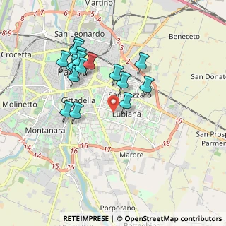 Mappa Via Oradour, 43123 Parma PR, Italia (1.79412)