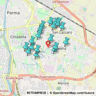 Mappa Via Oradour, 43123 Parma PR, Italia (0.768)