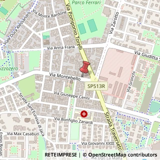 Mappa Via Montebello, 84/D, 43123 Parma, Parma (Emilia Romagna)