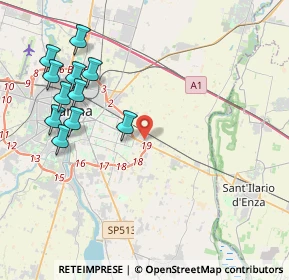 Mappa Via Giuseppe Meazza, 43122 Parma PR, Italia (4.68182)