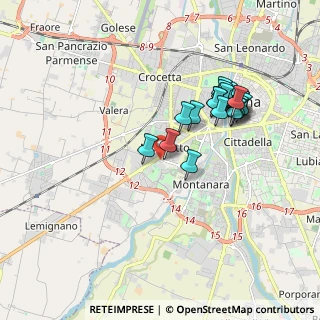 Mappa Via L. Gambara, 43125 Parma PR, Italia (1.736)