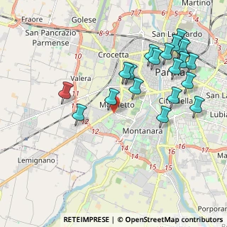 Mappa Via L. Gambara, 43125 Parma PR, Italia (2.2705)