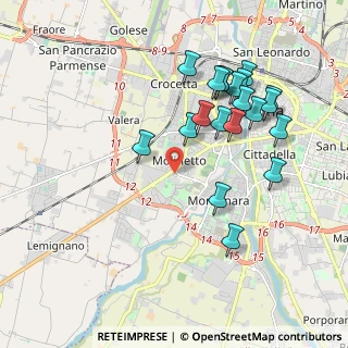 Mappa Via L. Gambara, 43125 Parma PR, Italia (1.9835)
