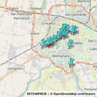 Mappa Via L. Gambara, 43125 Parma PR, Italia (1.43529)