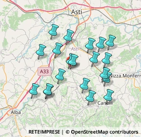 Mappa Via Asti-Nizza, 14055 Costigliole d'Asti AT, Italia (6.7355)