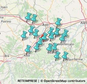 Mappa Via Asti-Nizza, 14055 Costigliole d'Asti AT, Italia (11.1595)