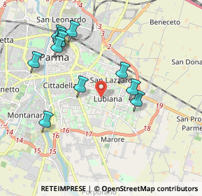 Mappa San Lazzaro, 43123 Parma PR, Italia (2.06833)