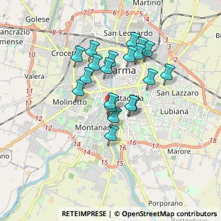 Mappa Via Po, 43125 Parma PR, Italia (1.504)