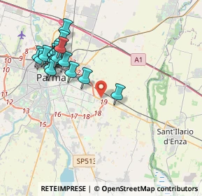 Mappa Via Tagliani, 43122 Parma PR, Italia (4.22526)