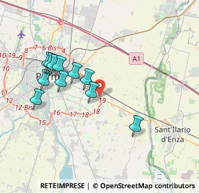 Mappa Via Tagliani, 43122 Parma PR, Italia (3.56273)