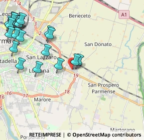 Mappa Via Tagliani, 43122 Parma PR, Italia (2.8285)
