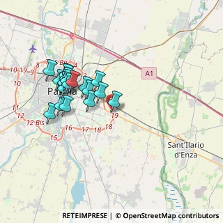 Mappa Via R. Tagliani, 43122 Parma PR, Italia (3.4945)
