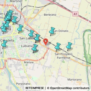 Mappa Via Tagliani, 43122 Parma PR, Italia (2.9905)