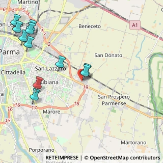 Mappa Via R. Tagliani, 43122 Parma PR, Italia (2.74727)