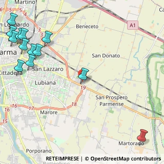 Mappa Piazza Bruno Mora, 43122 Parma PR, Italia (3.39077)