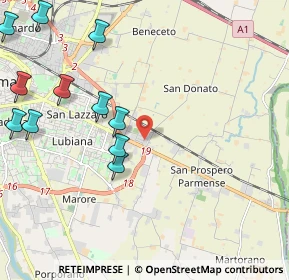 Mappa Piazza Bruno Mora, 43122 Parma PR, Italia (2.65364)