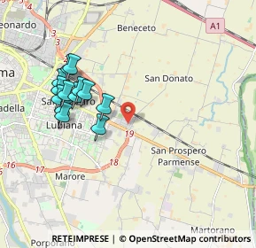 Mappa Piazza Bruno Mora, 43122 Parma PR, Italia (1.90615)