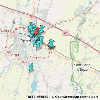 Mappa Piazza Bruno Mora, 43122 Parma PR, Italia (3.08133)