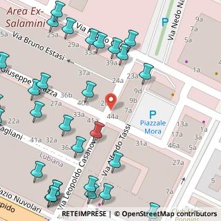 Mappa Via Leopoldo Casanova, 43100 Parma PR, Italia (0.0931)