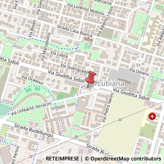 Mappa Via Giuditta Sidoli, 33/A, 43123 Parma, Parma (Emilia Romagna)