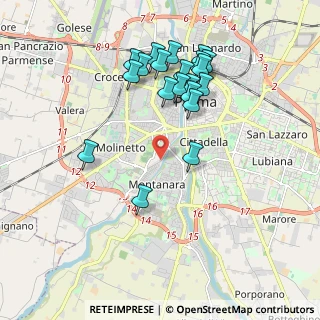 Mappa Via Baganza, 43125 Parma PR, Italia (1.9245)