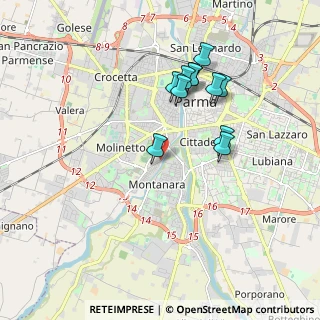 Mappa Via Baganza, 43125 Parma PR, Italia (1.70636)