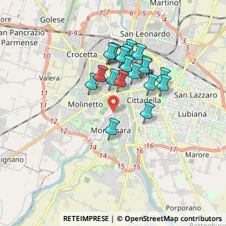 Mappa Via Baganza, 43125 Parma PR, Italia (1.5365)
