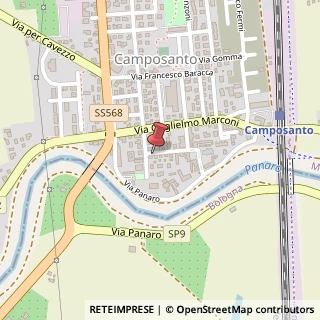 Mappa Via Roma, 29, 41031 Camposanto, Modena (Emilia Romagna)