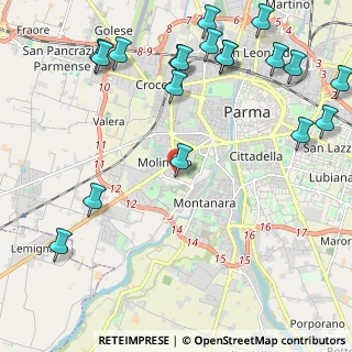 Mappa Via Guglielmo Minari, 43125 Parma PR, Italia (2.92789)