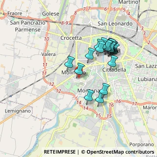 Mappa Via Guglielmo Minari, 43125 Parma PR, Italia (1.73)