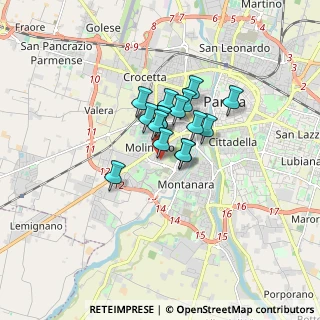 Mappa Via Guglielmo Minari, 43125 Parma PR, Italia (0.99875)