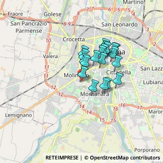 Mappa Via Guglielmo Minari, 43125 Parma PR, Italia (1.337)