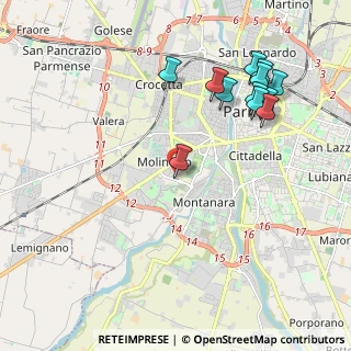 Mappa Via Guglielmo Minari, 43125 Parma PR, Italia (2.25583)