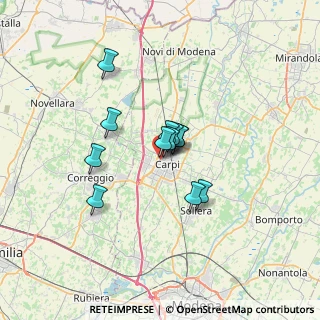 Mappa Piazzale dei Donatori di Sangue, 41012 Carpi MO, Italia (4.435)