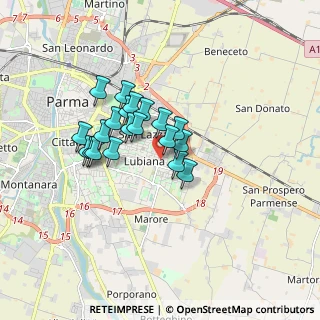 Mappa Via Platone, 43123 Parma PR, Italia (1.2805)