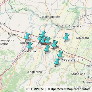 Mappa Strada San Donato, 43122 Parma PR, Italia (9.09)