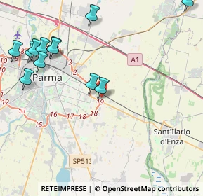 Mappa Strada San Donato, 43122 Parma PR, Italia (5.23667)