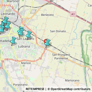 Mappa Strada San Donato, 43122 Parma PR, Italia (3.35091)